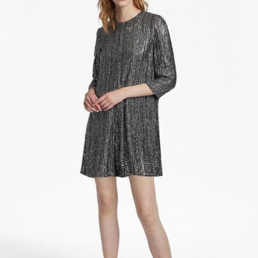 FRENCH CONNECTION Beautiful silver sequin jumpsuit - Picture 1 of 3